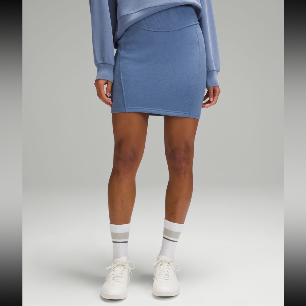 Lululemon Scuba Hr Mini Skirt Size S Oasis Blue